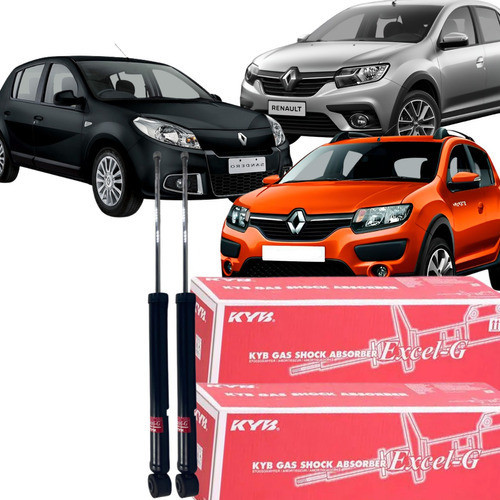 Par Amortecedor Traseiro Logan Sandero Stepway 2014 Á 2020 - Spare Parts and Accessories for Vehicles