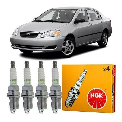 Jogo Vela Ignição Ngk Toyota Corolla 1.8 16v Vvt-i Dohc 2003 em Oferta na Shopee