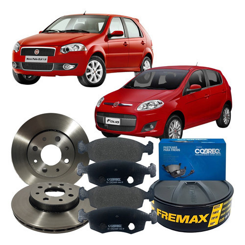 Jogo Ventilado Disco Pastilha Freio Dianteira Palio em Oferta na Shopee
