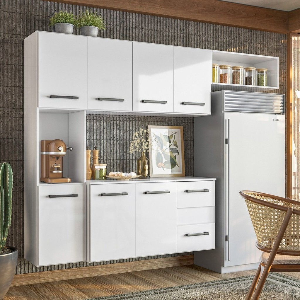 Cozinha Compacta Suspensa 7 Portas 2 Gavetas Juliete em Oferta na Shopee