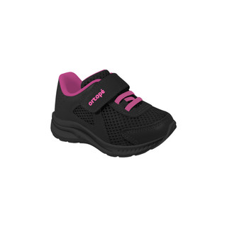 Tênis Infantil Feminino Ortopé Dna Flex Preto Pink em Oferta na Shopee