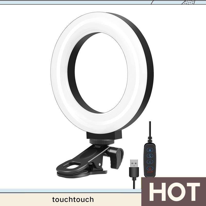 Kit De Iluminação Para Videoconferência : 4.7 " 40 Ring Light Anel De Luz LED Com Grampo , Ajustável 3200K-6500K Uso Em Laptops