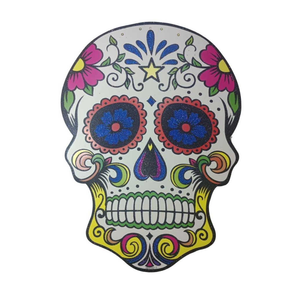 Enfeite De Helloween Caveira Mexicana 9182-2