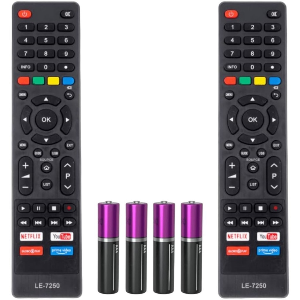 Kit 2 Controle Remoto Universal Para Smart Tv Philco Ptv32g + Pilhas em Oferta na Shopee