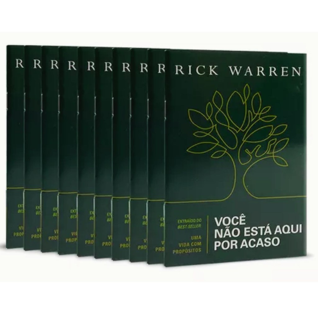 Kit 10 Livros | Você não está aqui por acaso | Evangelismo | Rick Warren