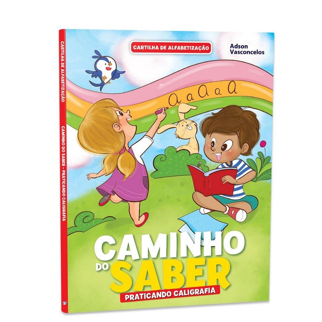 Cartilha de Alfabetização Caminho do Saber - Praticando a Caligrafia em Oferta na Shopee