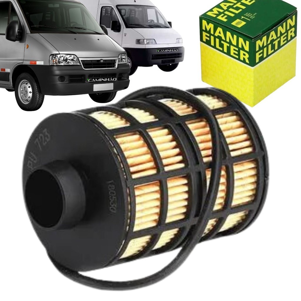 Filtro Diesel Combustível para Fiat Ducato / Citröen Jumper / Peugeot Boxer - 2.8 2.3 3.0 - 2001 a 2011 (PU723X / 007736