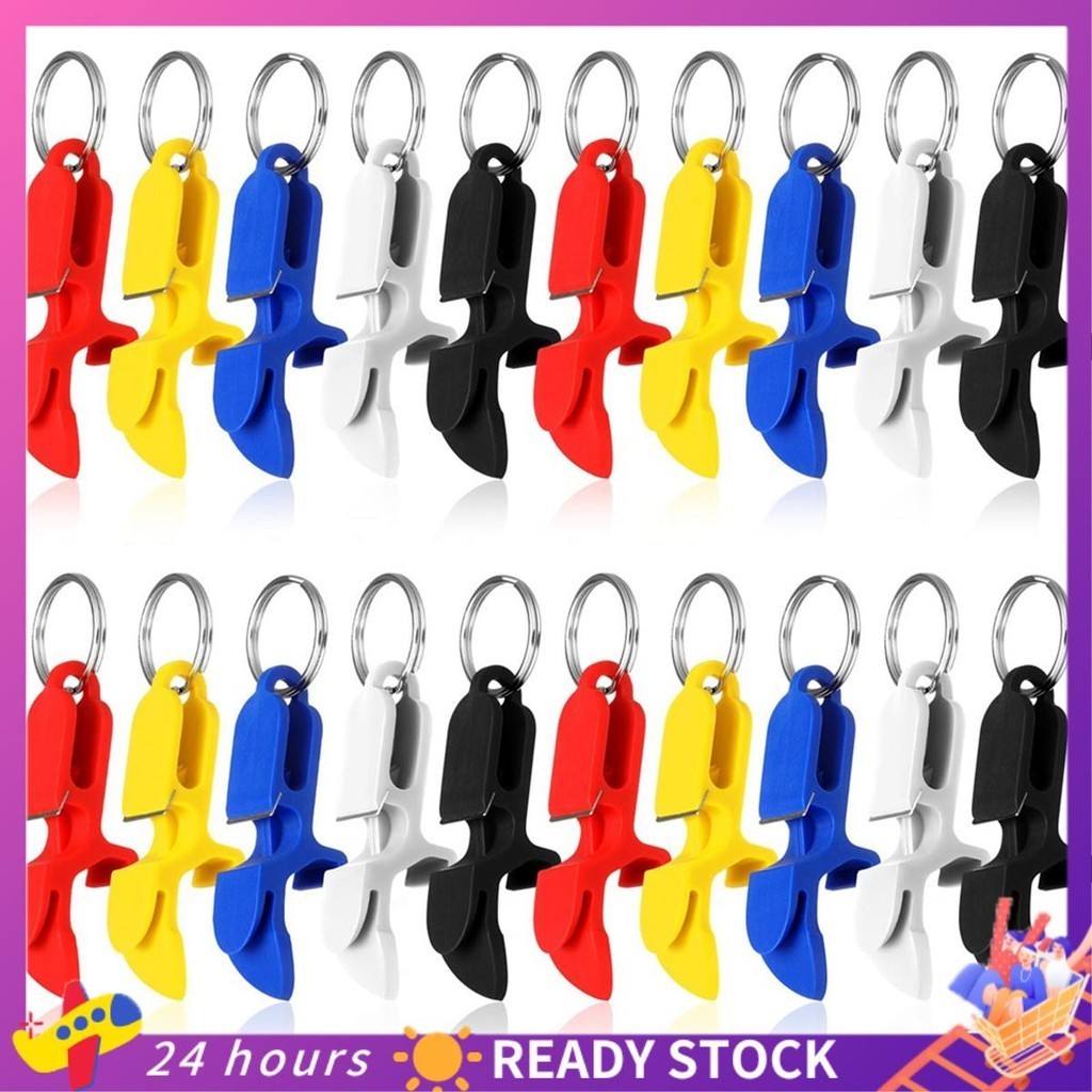 20 PCS Ferramenta De Cerveja Chaveiro Abridor De Latas Plástico Para Festas Favorece Eventos De Casamento Bebedouro Presente