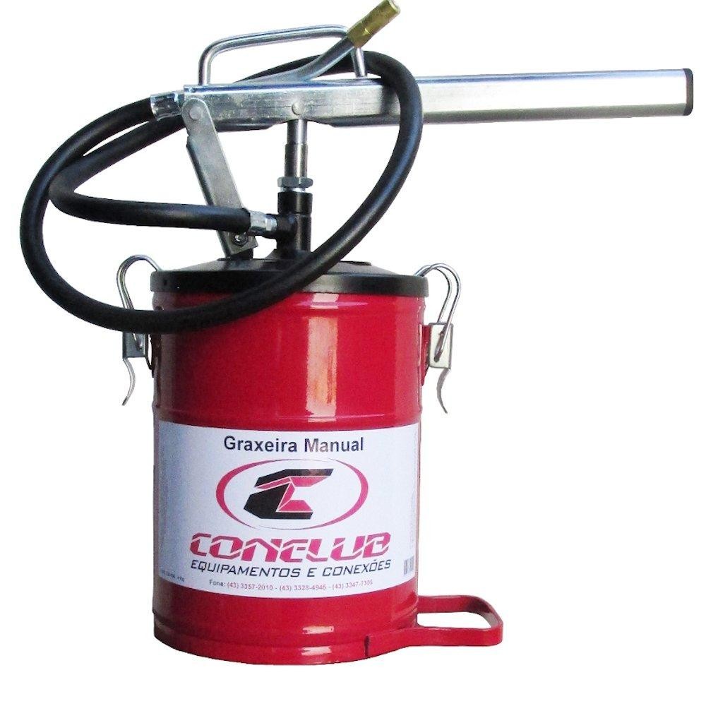 Bomba de Graxa Manual 4Kg Caminhão Tratores Industrias Oficinas 1 metro Mangueira - Conelub em Oferta na Shopee