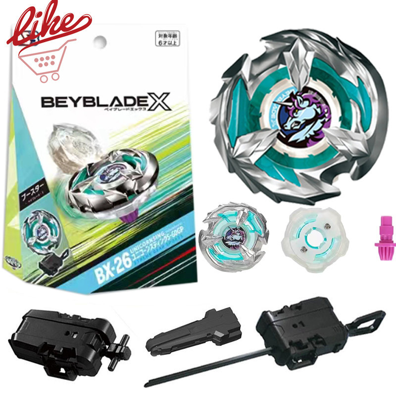 Beyblade X BX-26 Unicorn Sting Xtreme Com Conjunto De Pega De Lançador Para Burst Kid Toys for Children Boy Birthday Gift