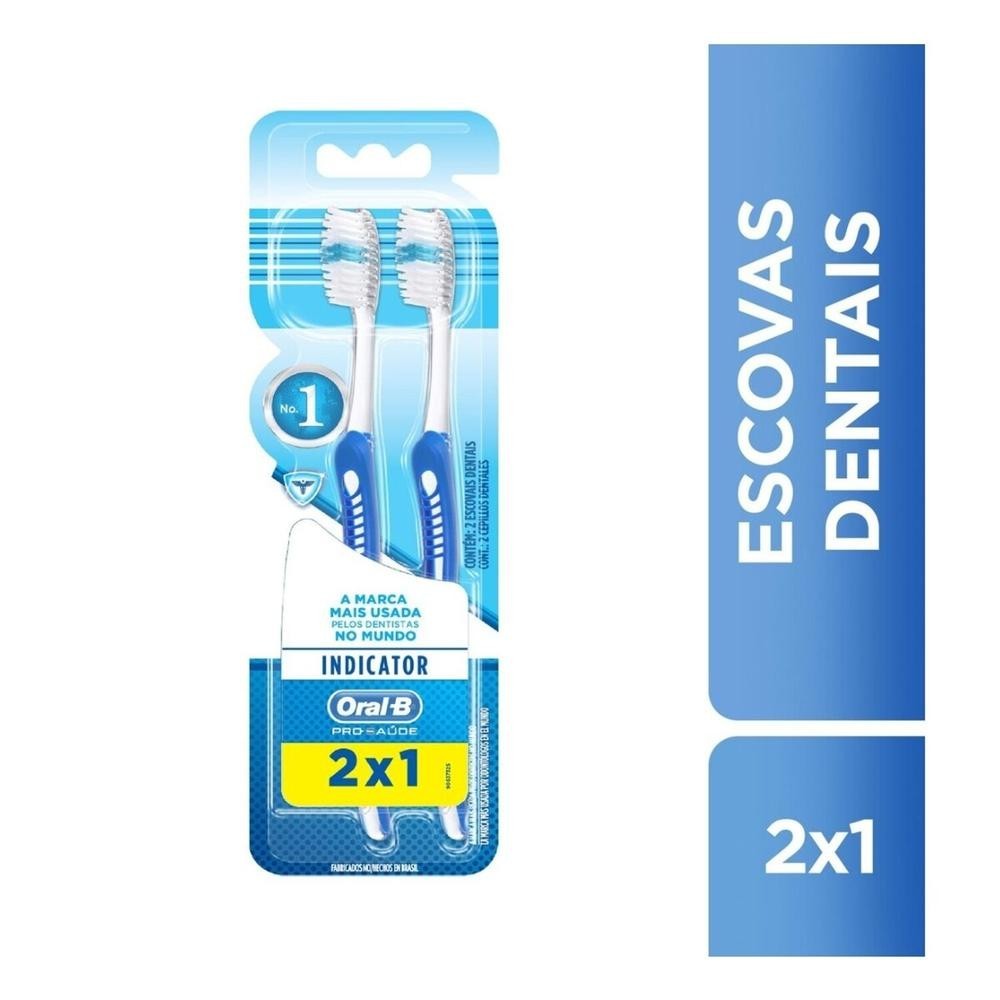 Escova Dental Oral-B Indicator Plus 30 2 Unidades - Health