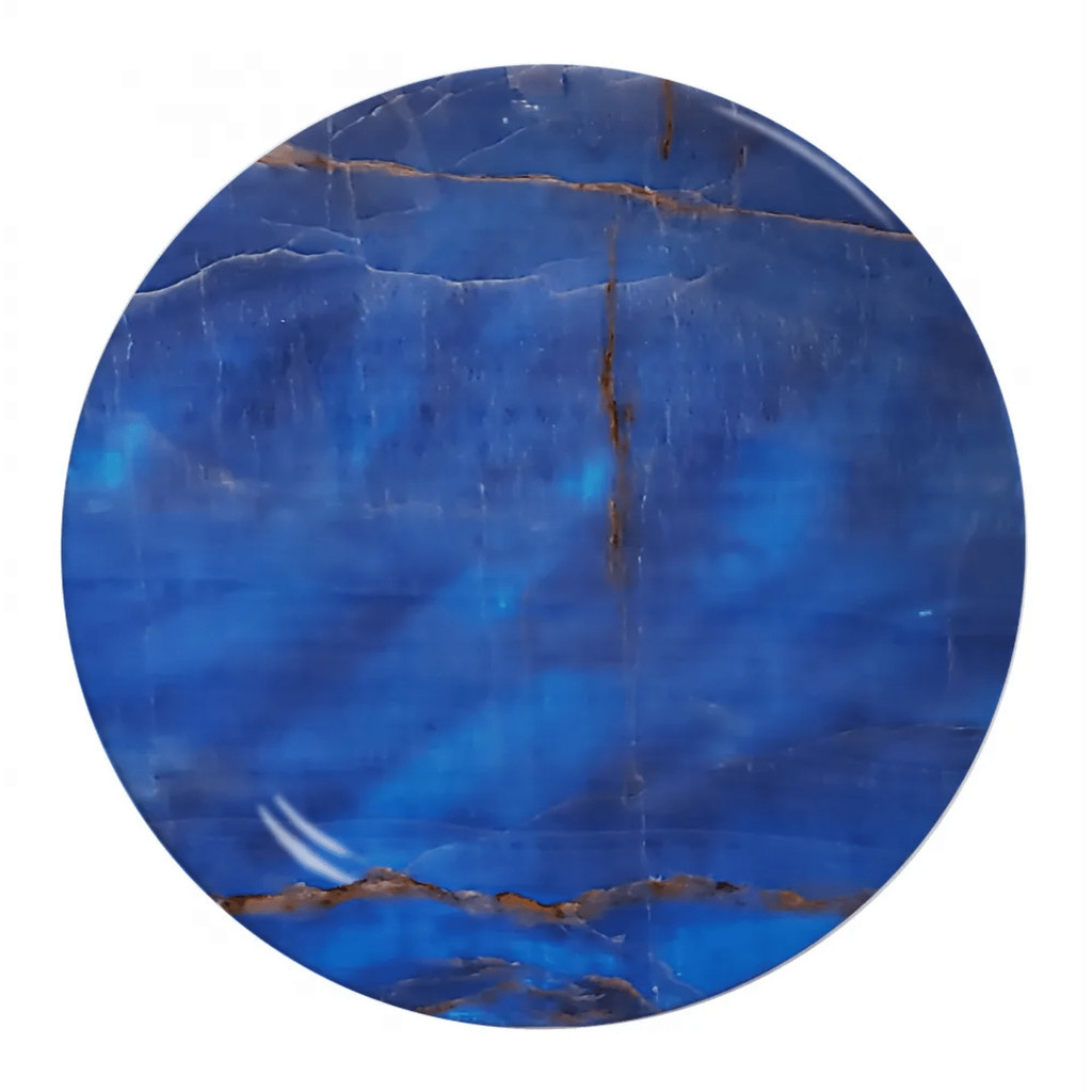 Prato Fundo Cerâmica 25cm Lápis Lazúli Alleanza Sopa Decorado Azul Rajado - Home & Living