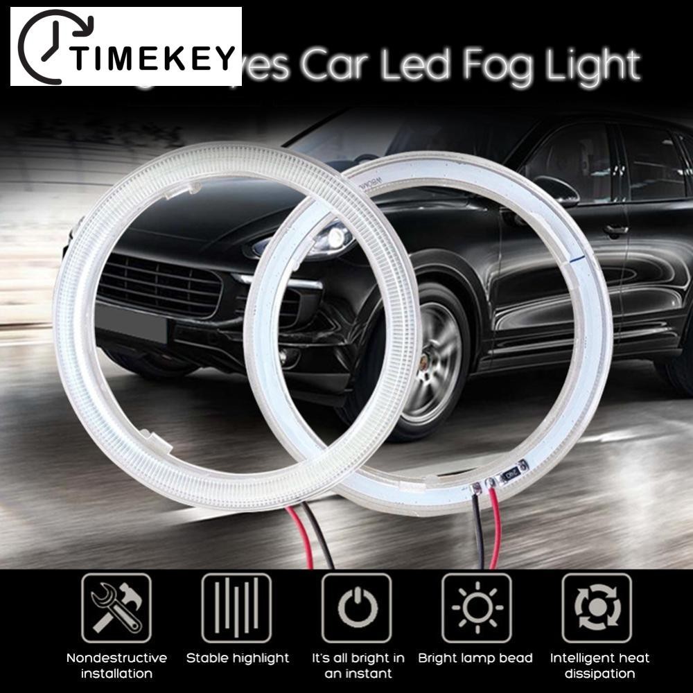 TKEY 1Pc Luz Led Fog Light Angel Eyes Halo Ring 60/70/80/90/100/110/120mm Para Motocicleta Diurna DRL Farol M1W8