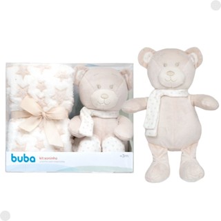 Kit Soninho Ursinho com Mantinha Bege Para Bebês 18069 - Buba em Oferta na Shopee