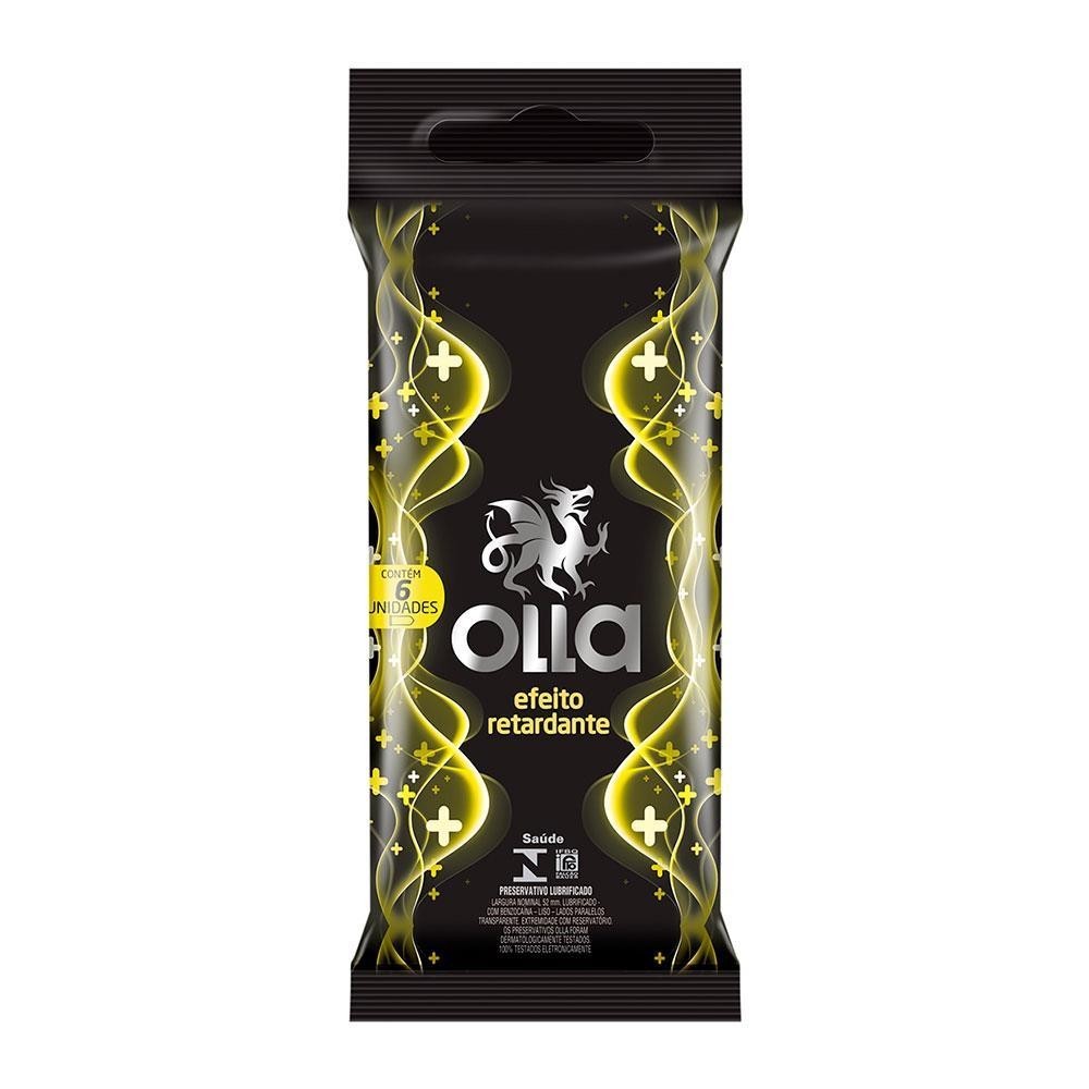 OLLA PRESERVATIVO EFEITO RETARDANTE COM 6 UNIDADES em Oferta na Shopee