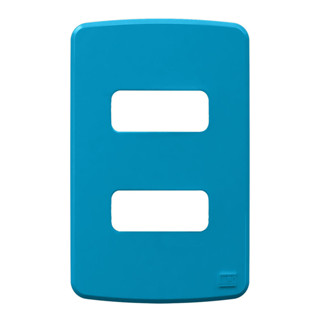 Placa Acabamento 4x2 2 Postos Separados Azul Plástico Weg em Oferta na Shopee