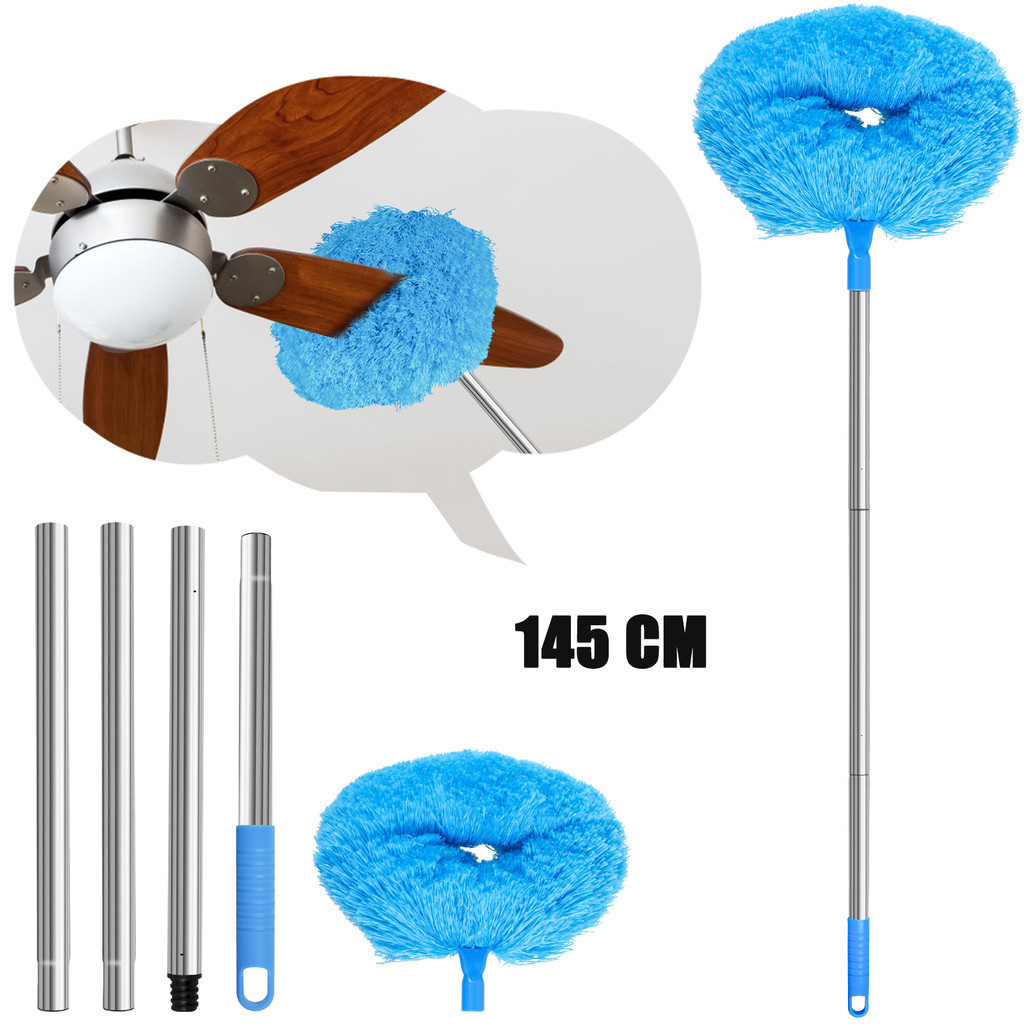 Limpador Removível Do Ventilador De Teto Ferramenta De Limpeza Da Lâmina Duster Penyapu Sawang Sapu Escova Espanador Ajustável