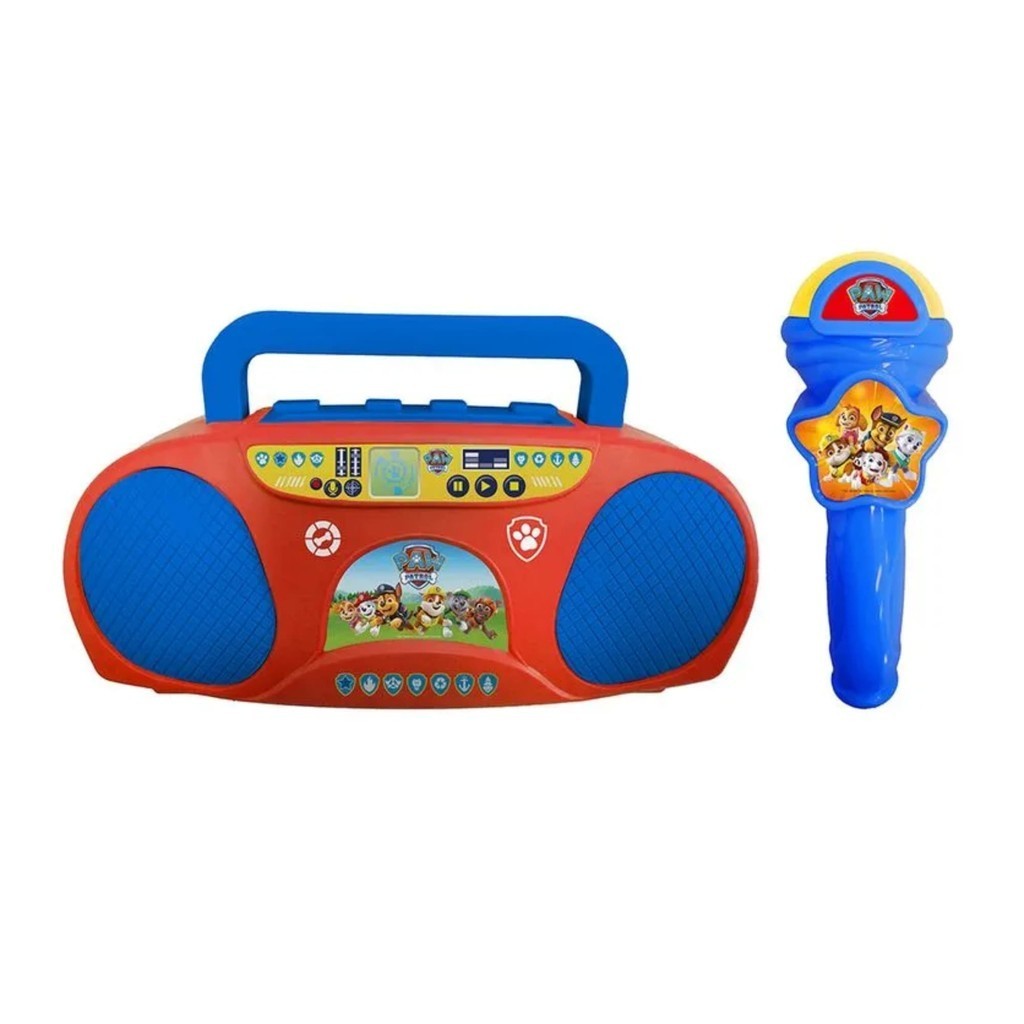 Brinquedo Boombox e Karaoke da Patrulha Canina Infantil com Microfone Incluso - Candide 1971 em Oferta na Shopee