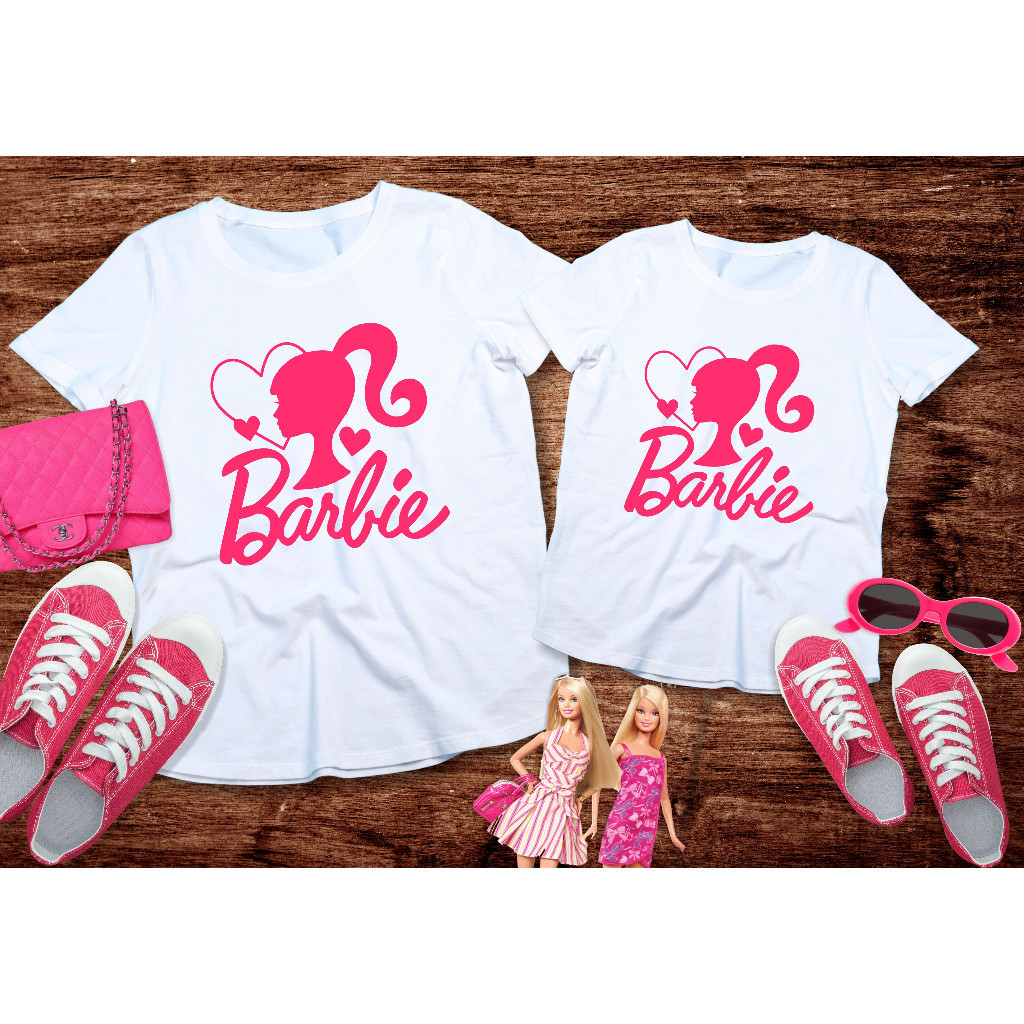 CAMISETA MÃE E FILHA BARBIE - TSHIRT BARBIE - LOOK MÃE E FILHA - LOOK BARBIE CORE - CAMISETA BARBIE 06