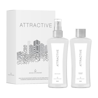 Kit Mini Attractive Feminino (Body Splash + Sabonete Líquido) em Oferta na Shopee