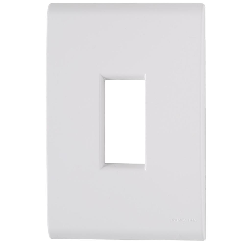 Placa 1 Posto Vertical Tramontina Liz 4x2 Branca - 57106/003 Placa 1 Posto Vertical Tramontina Liz 4 x 2 Branca - 57106/003