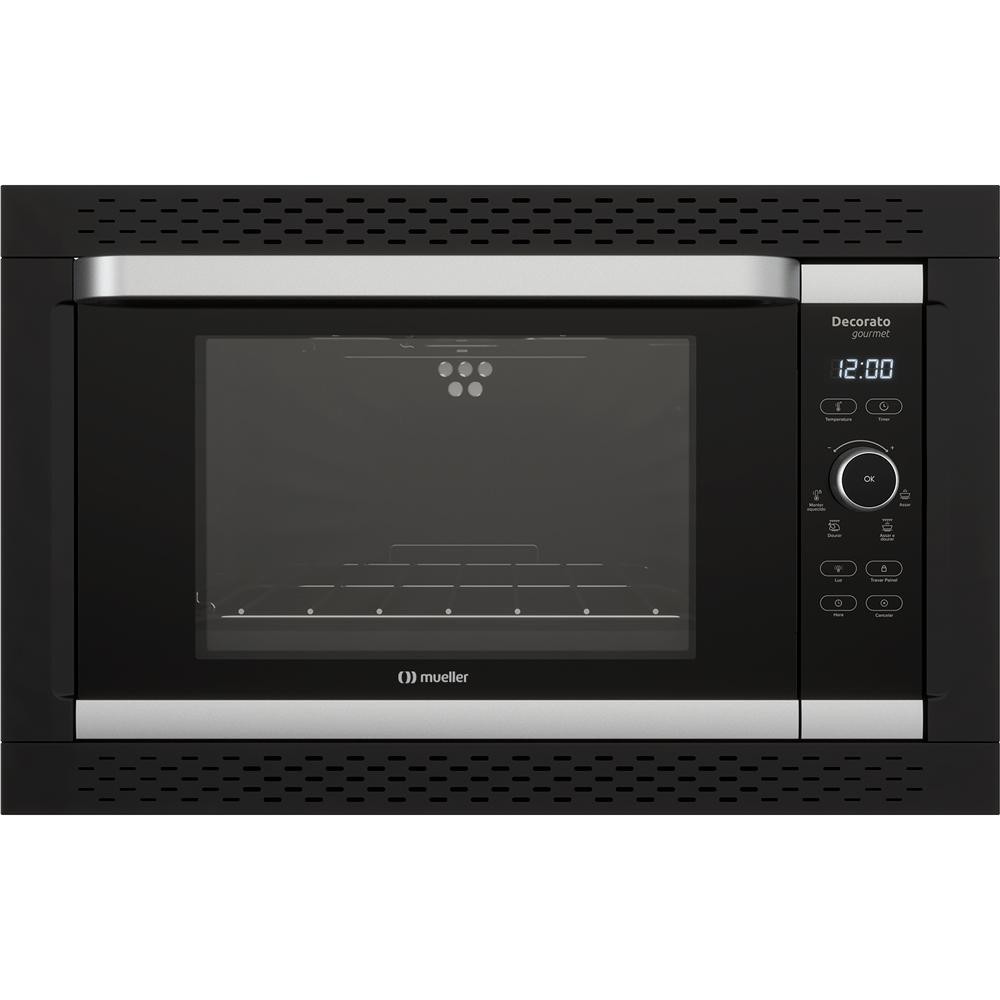 Forno Elétrico Digital para Embutir Decorato Gourmet Preto 44 Litros - Home Appliances