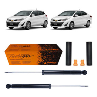 Par Amortecedor Traseiro Origianal Cofap + Kits Yaris Hatch / Sedan 2018 2019 2020 em Oferta na Shopee