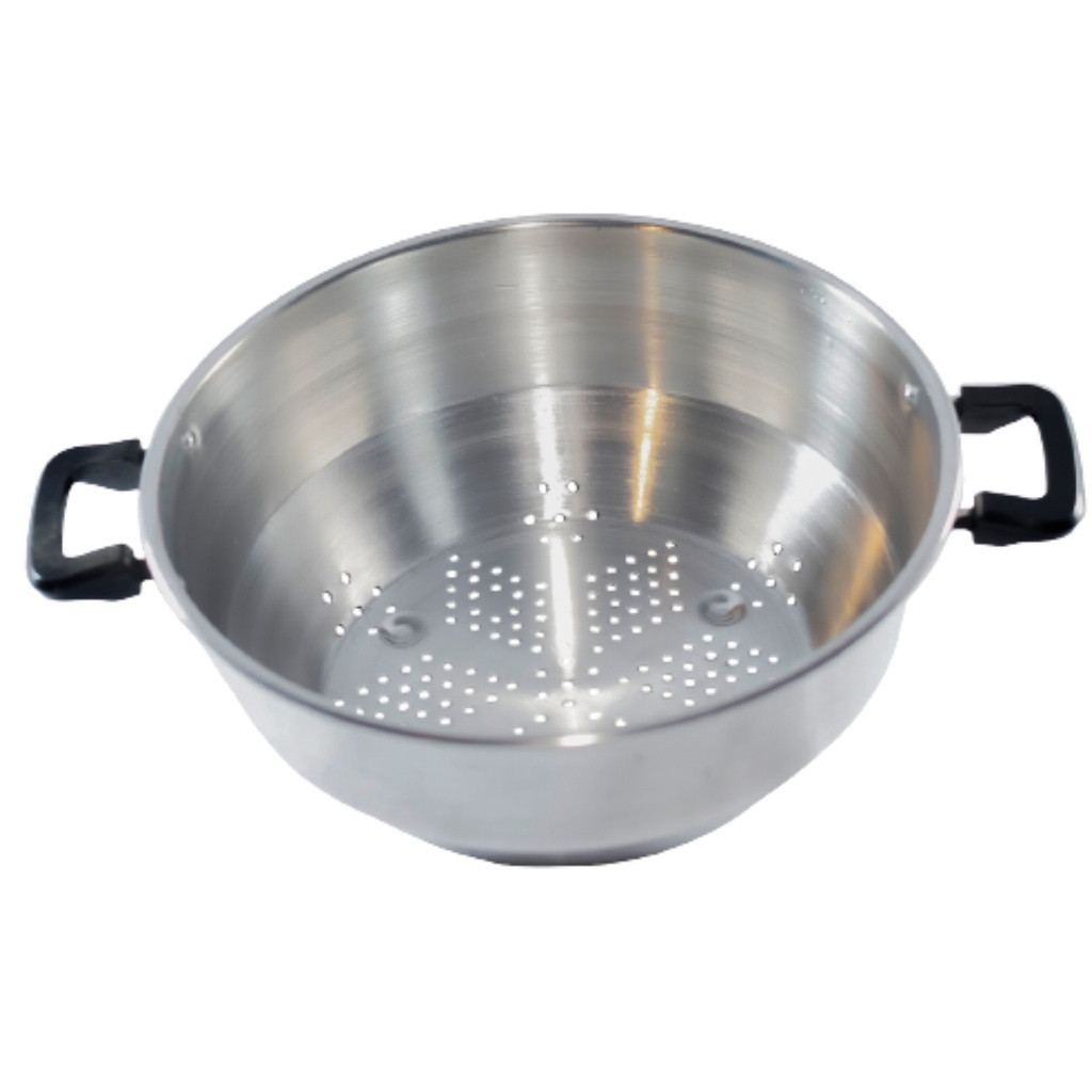 Escorredor De Macarrão Massas Em Aluminio Com Alças Baquelite 3 Litros em Oferta na Shopee