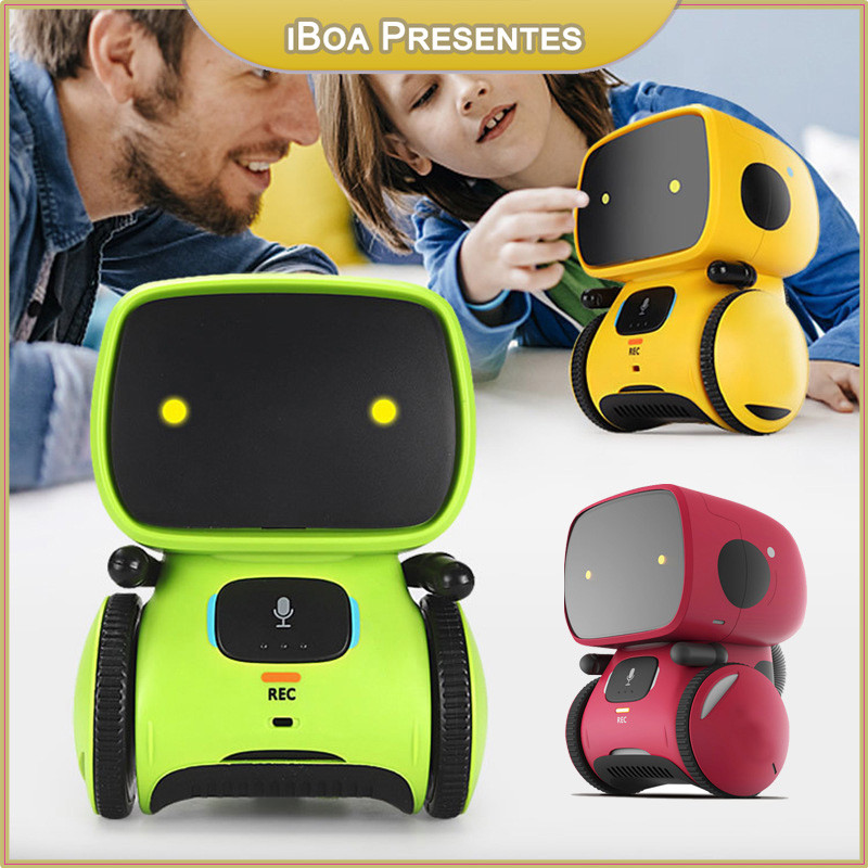 Robô De Controle De Voz Interativo Para Crianças Inteligente iBoa Presentes