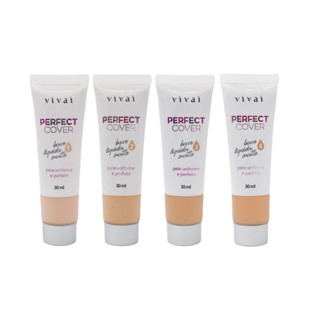 Base Liquida Matte Perfect Cover Vivai 30ml em Oferta na Shopee