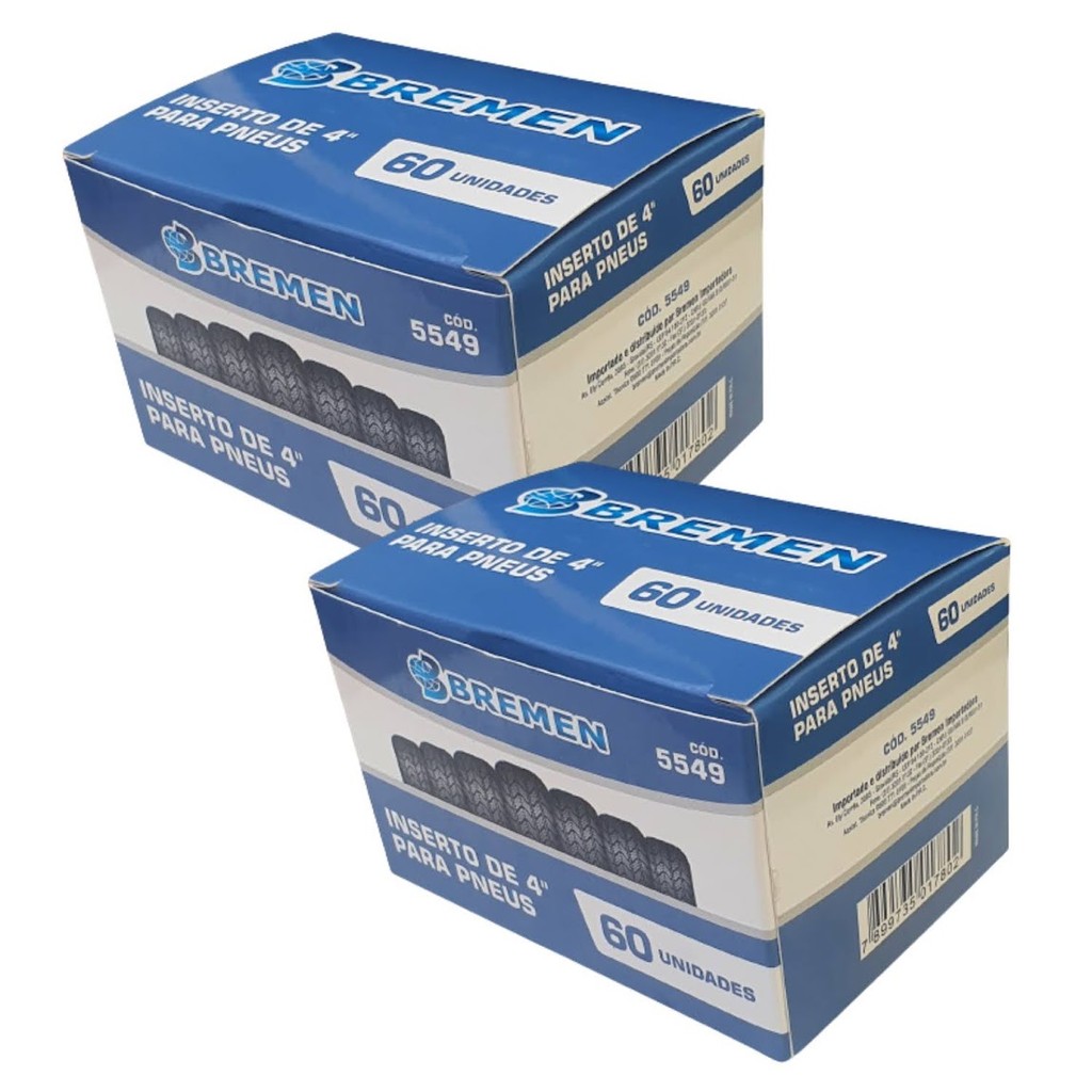 Reparo De Pneus S/Cam 60 Unid Macarrão Refil Bremen - 02 pçs em Oferta na Shopee