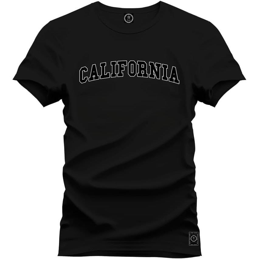 Camiseta Agodão Unissex Premium Macia Estampada California