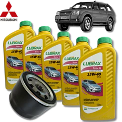 KIT TROCA DE ÓLEO 15W40 LUBRAX + FILTRO (PAJERO SPORT 3.5 FLEX)