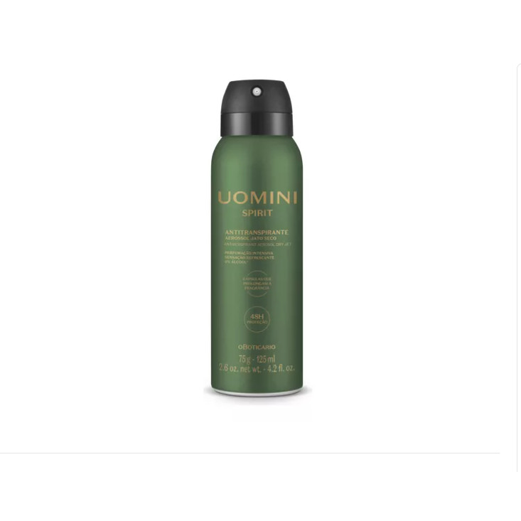 Desodorante Antitranspirante Uomini Spirit 75g/125ml