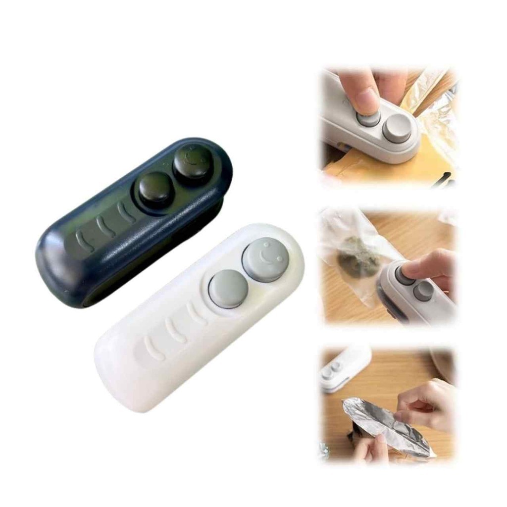 Mini Seladora Portátil Recarregável USB 2 Em 1 Selador De Calor Magnético Saco Embalagem Alimentos