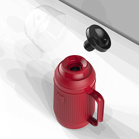Detalhes do Garrafa Térmica Termolar 500mL Vermelho Latino Mundial