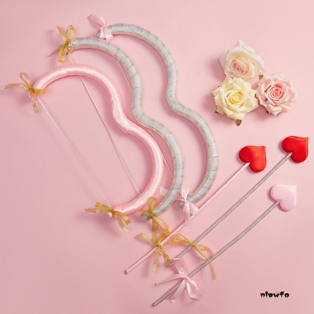 Conjunto De Arco E Flecha Nlp-Cupid Dia Dos Namorados Cupido Fantasia Adereços Fotográficos Para Adultos Adolescentes