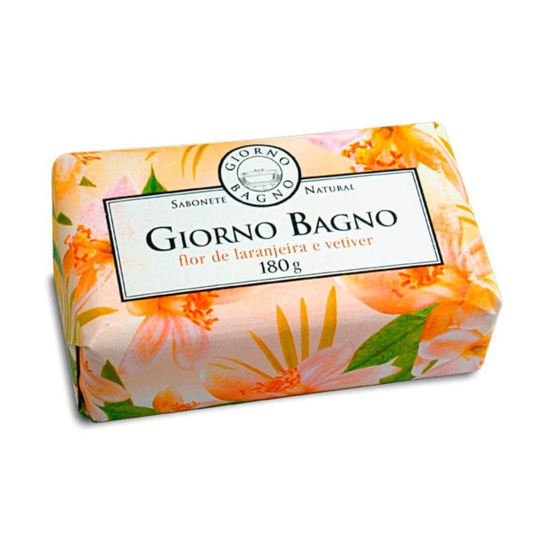 Sabonete Natural em Barra Giorno Bagno Flor de Laranjeira e Vetiver 180g