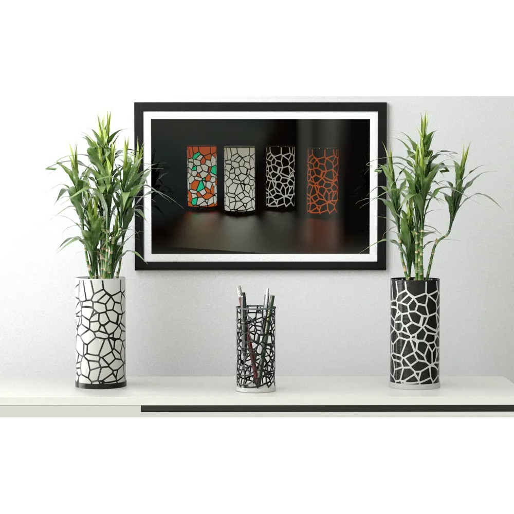 Luminária LED/Porta Lápis/Vaso 3D