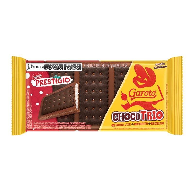 Chocolate Chocotrio Garoto Prestígio 90g em Oferta na Shopee