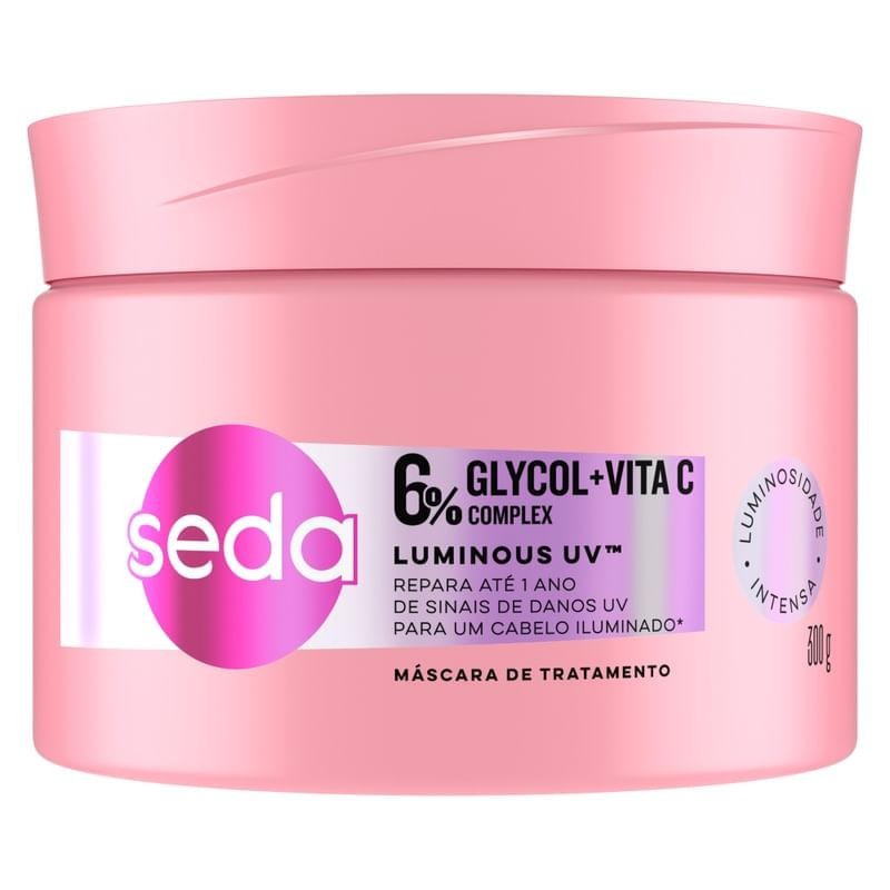 Máscara de Tratamento Seda Glycol + Vita C Complex Luminous UV 300g em Oferta na Shopee