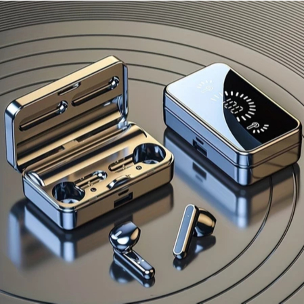 S20 Fones De Ouvido Sem Fio Bluetooth Reflexo LED Design Espelho TWS Touch Stereo Sports Earbuds À Prova D'água em Oferta na Shopee