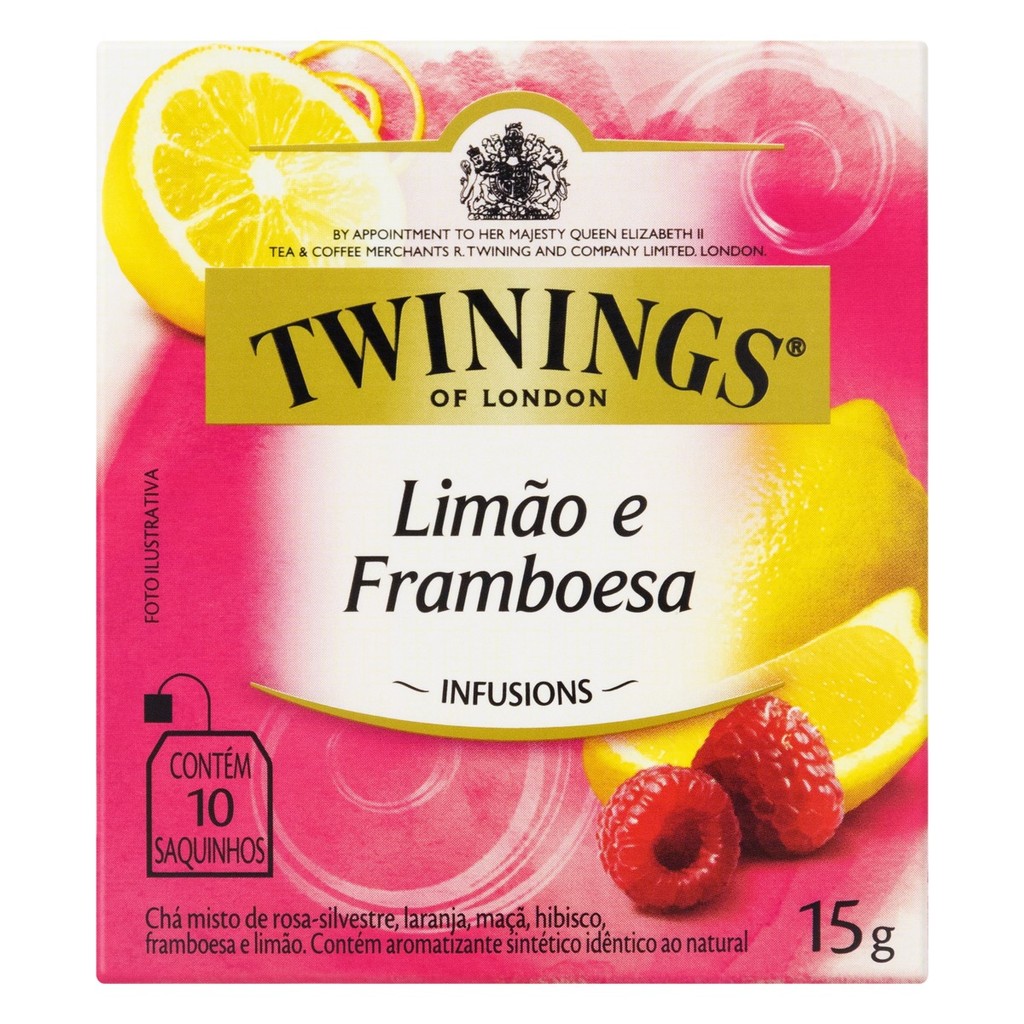 Chá Twinings Limão e Framboesa 10 sachês