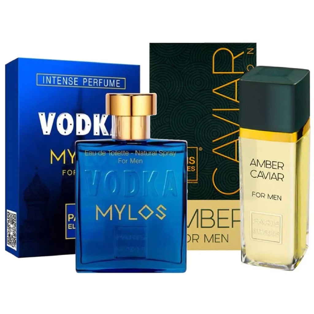Kit Vodka Mylos e Amber Caviar - Paris Elysees