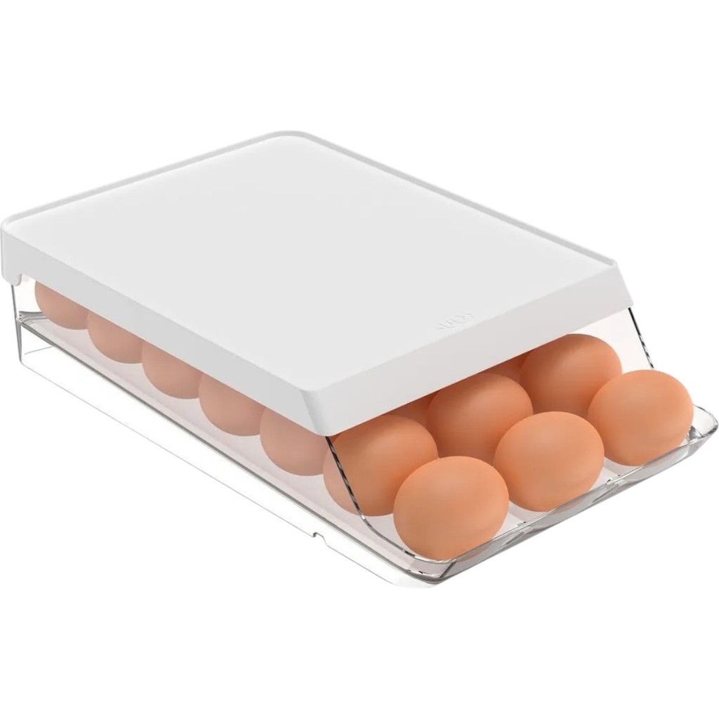 Organizador de Ovos Roll Clear Fresh 21 Unid. Branco Fechado