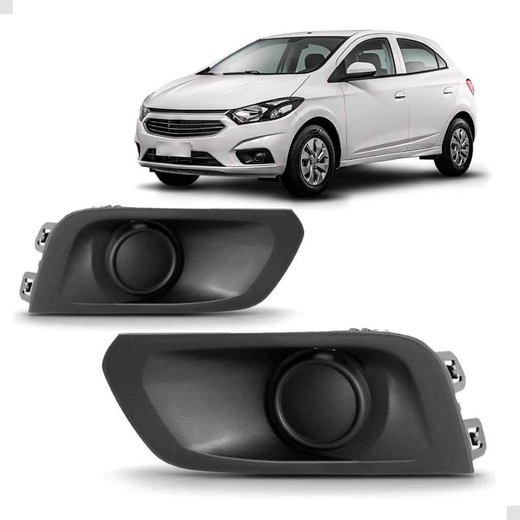 MOLDURA MILHA ONIX 2017 A 2019 SEM FURO em Oferta na Shopee