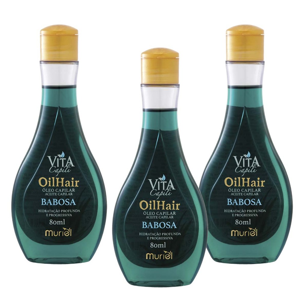 Kit 3 und Óleo Capilar Vita Capili Babosa 80ml - Beauty