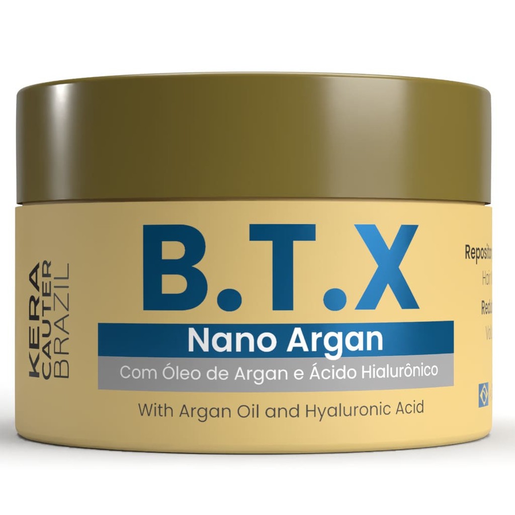BTX Botox Nano Argan Kera Cauter Brazil Creme Tratam 300ml