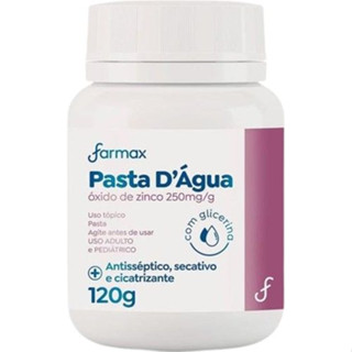 Pasta D'agua Com Glicerina Antisséptico Farmax 120g em Oferta na Shopee