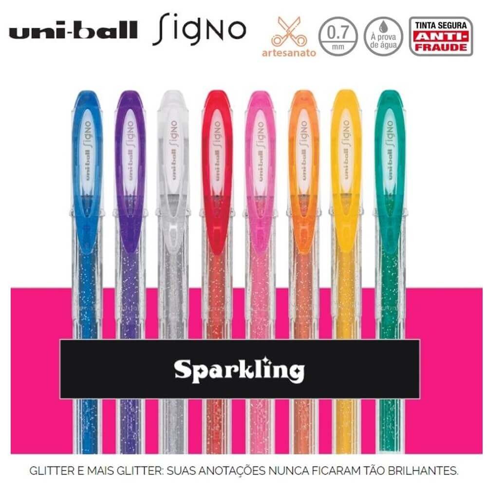 Caneta Signo Gel Glitter Sparkling 0.7mm - Uniball